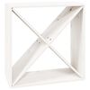 vidaXL vinreol 62x25x62 cm massivt fyrretr&aelig; hvid