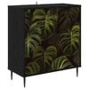 vidaXL Sideboard ELBURG Sort eg 69 x 33 x 76 cm Konstrueret tr&aelig;