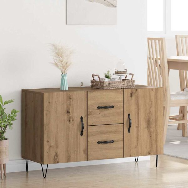 vidaXL Sideboard Artisan Egetr&aelig; 100 x 36 x 60 cm Konstrueret tr&aelig;