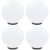 vidaXL LED-kuglelamper 4 stk. kugleformet 40 cm PMMA