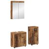 vidaXL Badev&aelig;relsesm&oslash;bel s&aelig;t TULUM 3 stk. Gammelt tr&aelig; 60 x 34 x 63 cm