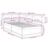 vidaXL seng med reol uden madras 75x190 cm massivt fyrretræ hvid