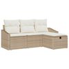 vidaXL Sofa S&aelig;t 4 stk. polyrattan