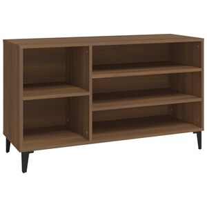 vidaXL skoskab 102x36x60 cm konstrueret tr&aelig; brun egetr&aelig;