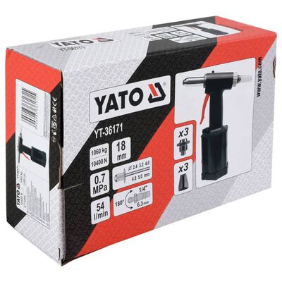 YATO nittepistol til trykluft 2,4-5 mm YT-36171