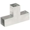 vidaXL stolpebeslag T-form 71x71 mm galvaniseret metal
