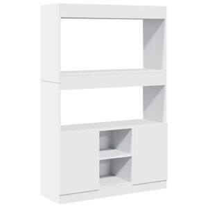 vidaXL reol 92x33x140 cm konstrueret tr&aelig; hvid