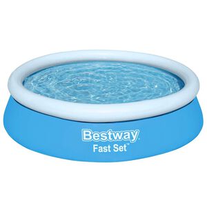 Bestway oppustelig pool Fast Set 183x51 cm rund bl&aring;