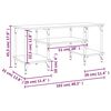 vidaXL tv-bord 102x35x45,5 cm konstrueret træ grå sonoma-eg