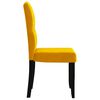 vidaXL spisebordsstole 2 stk. fl&oslash;jl gul