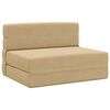 vidaXL Foldbar Sofa Seng Madrasse Gr&oslash;n Gr&aring; 70 x 80 x 60 cm Stof