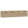 vidaXL v&aelig;gskabe 2 stk. 60x36,5x35 cm konstrueret tr&aelig; sonoma-eg