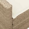 vidaXL 5-personers havesofa med hynder polyrattan beige