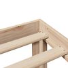 vidaXL sengeramme med sengegavl 140x190 cm massivt fyrretr&aelig;