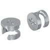 vidaXL Kam L&aring;s Skruer 2 stk. S&oslash;lv 12 x 10 mm Metal