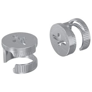 vidaXL Kam L&aring;s Skruer 2 stk. S&oslash;lv 12 x 10 mm Metal