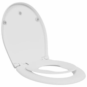 vidaXL Toilet s&aelig;de Hvid 44,5 x 37,3 x 4,3 cm Duroplast
