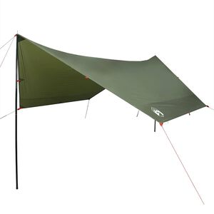 vidaXL tarp 462x306x211 cm vandt&aelig;t olivengr&oslash;n