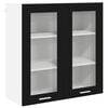 vidaXL H&aelig;ngeskab Sort eg 80 x 31 x 80 cm Konstrueret tr&aelig;