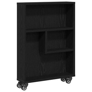 vidaXL Narrow Storage Trolley Sort eg 48 x 13 x 68 cm