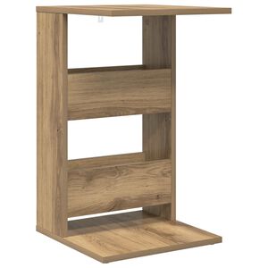 vidaXL Sidebord Artisan Egetr&aelig; 40 x 35 x 60,5 cm Konstrueret tr&aelig;