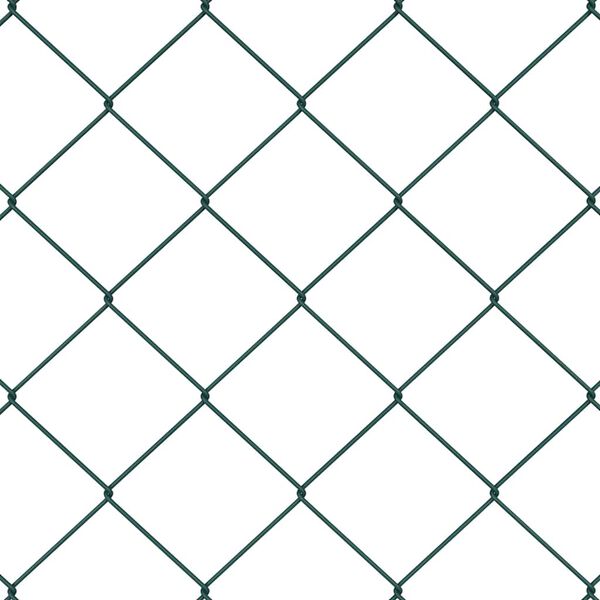 vidaXL Hegnsp&aelig;l Gr&oslash;n 10 x 1,5 m (60 x 60 mm mesh) St&aring;l og PVC