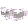 vidaXL Havesofa S&aelig;t 8 pcs Gr&aring; Polyrattan, st&aring;l og massivt akacietr&aelig;