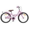 vidaXL B&oslash;rnecykel 18 tommer til 5-7 &aring;r gammel Lys pink