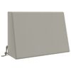 vidaXL Ryghynde SOEST 100% polyester Gr&aring; 60 x 20 x 40 cm