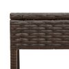 vidaXL liggestole 2 stk. med bord polyrattan brun