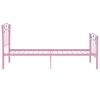 vidaXL sengestel 90x200 fodbolddesign metal pink