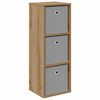 vidaXL Sideboard med skuffe Artisan Egetr&aelig; 30,5 x 27 x 84,5 cm