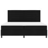 vidaXL Box spring seng med madras Sort 200 x 200 cm Stof