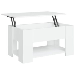 vidaXL sofabord 79x49x41 cm konstrueret tr&aelig; hvid