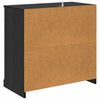 vidaXL Sideboard Sort eg 70 x 35,5 x 67,5 cm Konstrueret tr&aelig;