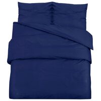 vidaXL sengetøj 135x200 cm let mikrofiberstof marineblå