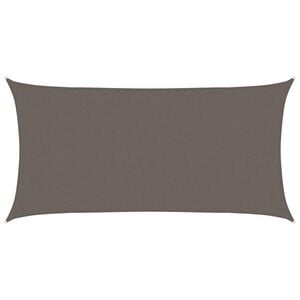 vidaXL Solsejl HDPE rektangul&aelig;r 2x4 m antracitgr&aring;