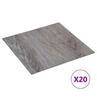 vidaXL selvklæbende gulvbrædder 20 stk. 1,86 m² PVC lysebrun