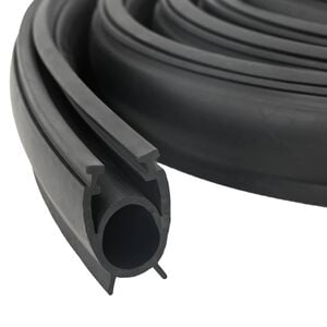 vidaXL Garage D&oslash;r T&aelig;tning Sort 41 x 33 mm 2,5 m PVC