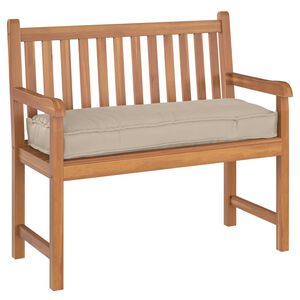 vidaXL Pude Gr&aring;brun 110 x 40 x 8 cm Oxford stof