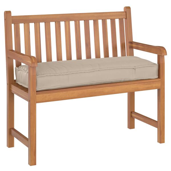 vidaXL Pude Gr&aring;brun 110 x 40 x 8 cm Oxford stof