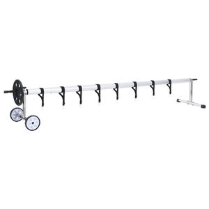 vidaXL opruller til poolovertr&aelig;k med fod i rustfrit st&aring;l