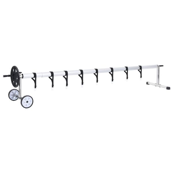 vidaXL opruller til poolovertr&aelig;k med fod i rustfrit st&aring;l