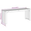 vidaXL Haveb&aelig;nk Brun 110 x 30 x 45 cm Massivt teaktr&aelig;