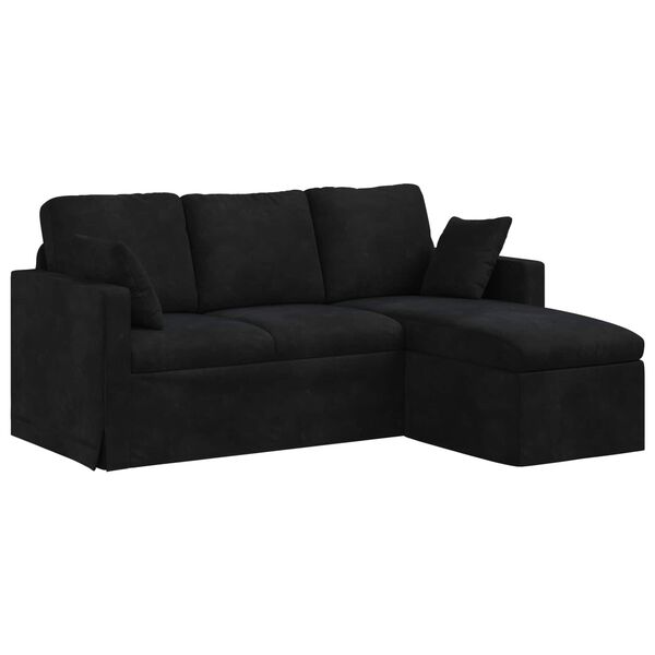 vidaXL Sofa Sort Samlede dimensioner: 178 x 134 x 80 cm (B x D x H)