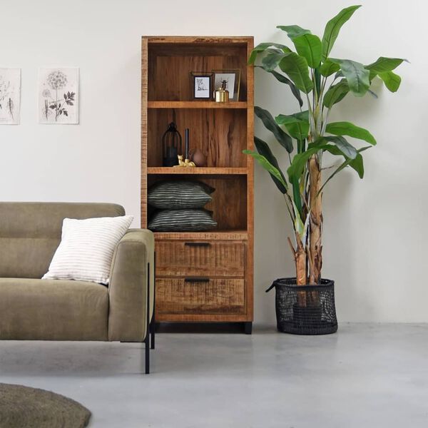 LABEL51 gulvt&aelig;ppe Jute 180x180 cm str. XXL rundt armygr&oslash;n