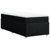 vidaXL kontinentalseng med madras 90x190 cm stof sort