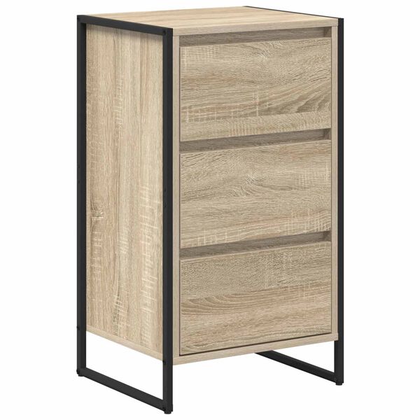 vidaXL Sideboard med skuffe Sonoma 42 x 36 x 75.5 cm Konstrueret tr&aelig;