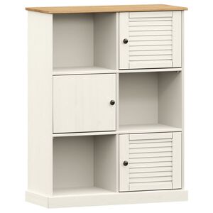 vidaXL bogreol VIGO 90x35x114,5 cm massivt fyrretr&aelig; hvid
