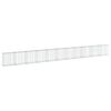 vidaXL gabionkurv med cover 1100x50x100 cm galvaniseret jern